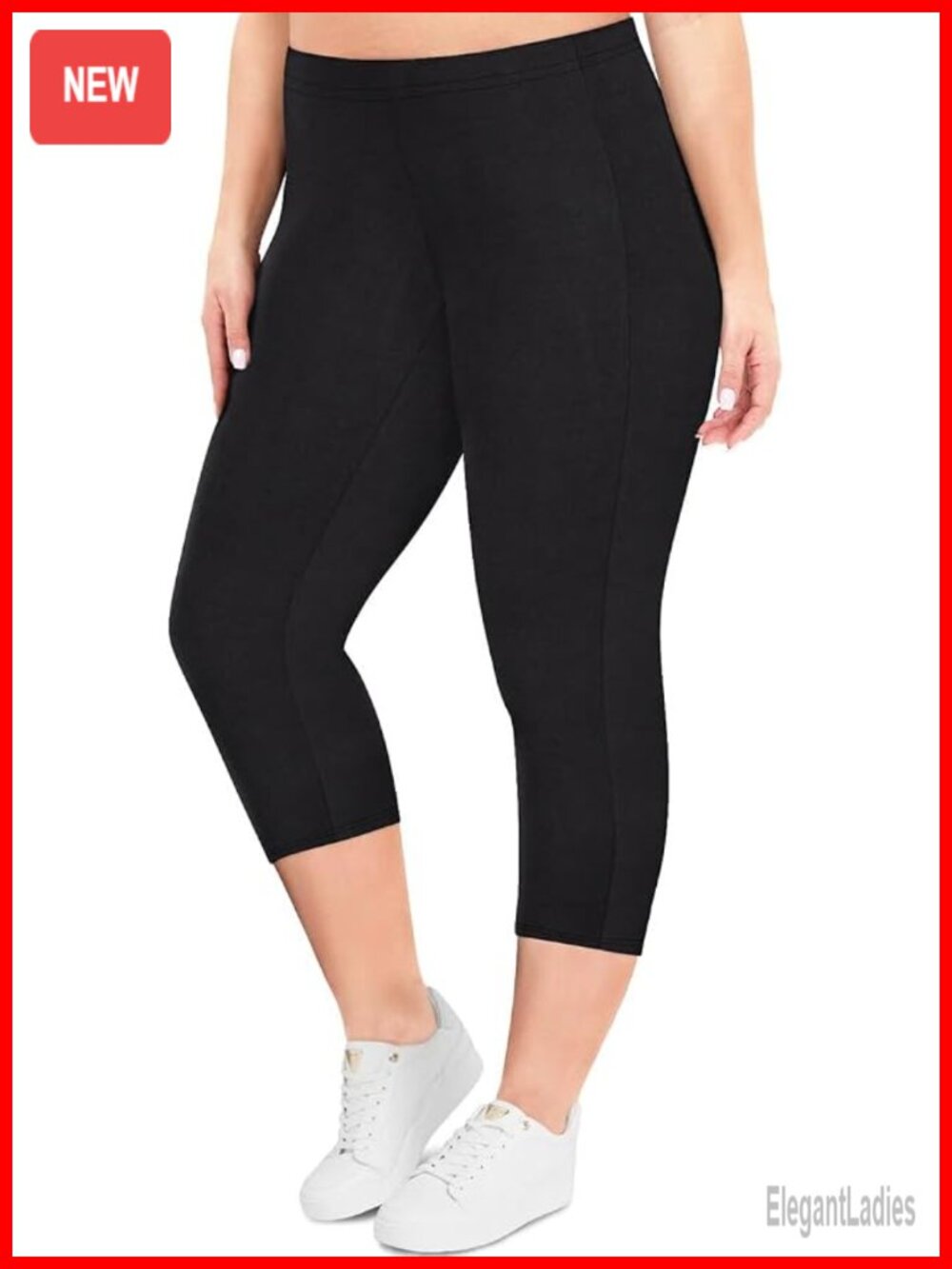 Plus Size High Waist Capri Leggings Women Stretchy Workout Pants Squat Proof